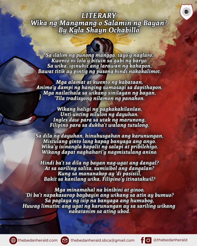 Wika ng Mangmang o Salamin ng Bayan
