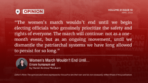 Women’s March Wouldn’t End Until…