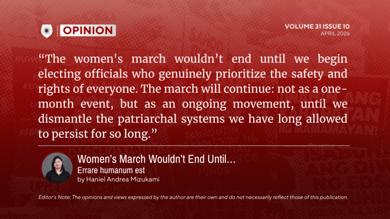 Women’s March Wouldn’t End Until…