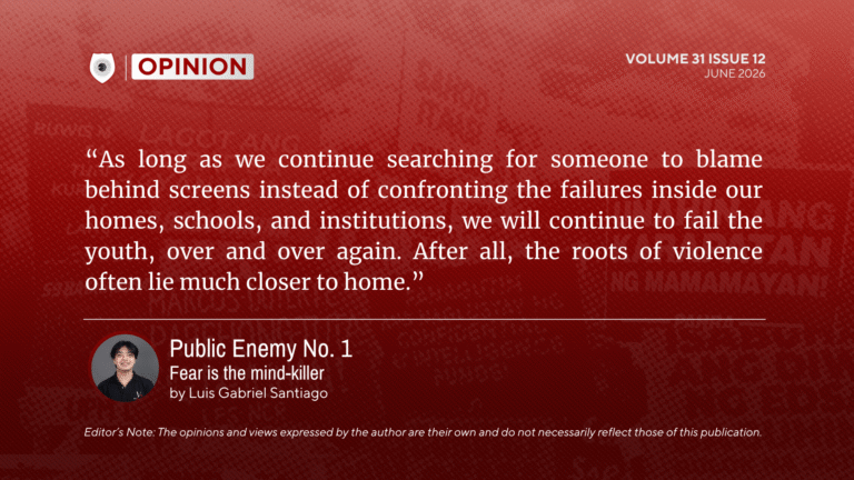 “As long as we continue searching for someone to blame behind screens instead of confronting the failures inside our homes, schools, and institutions, we will continue to fail the youth, over and over again. After all, the roots of violence often lie much closer to home.”
